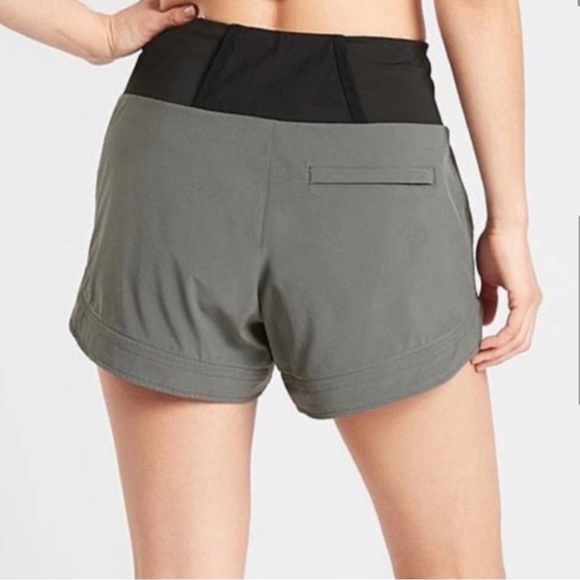Athleta ascend high waisted shorts with stripes - Picture 2 of 10